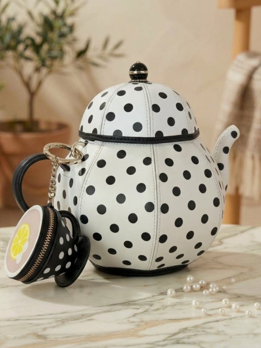 Kate Spade Alice in Wonderland Teapot Party Crossbody Bag+Tea Party Coin Purse